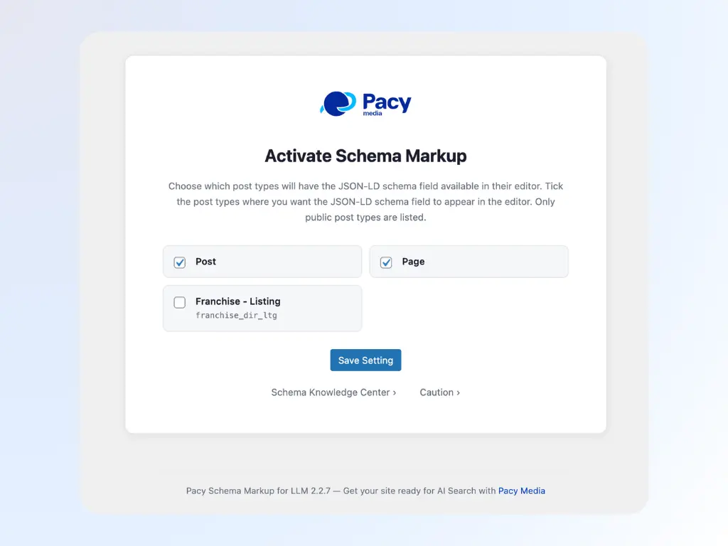 WordPress Schema Markup Plugin